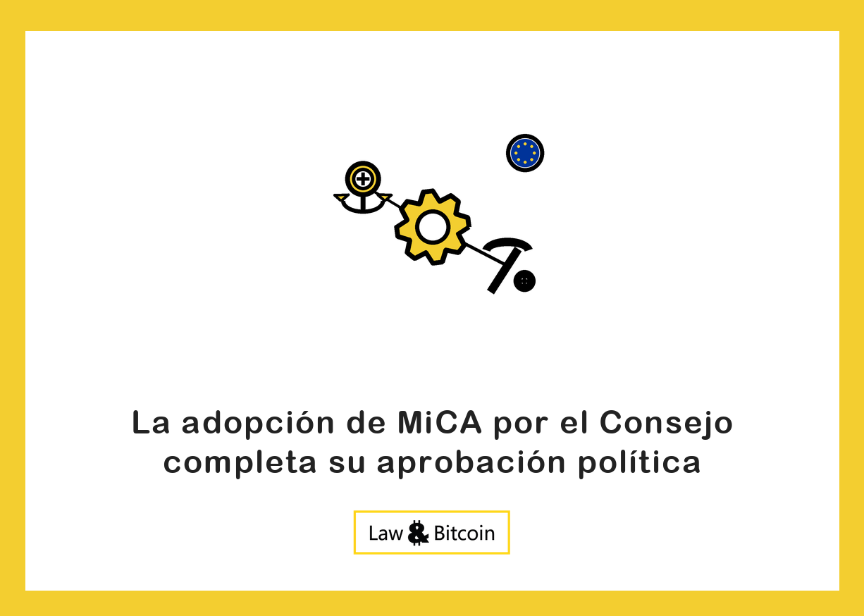 Ilustración editorial de una moneda estable anclada, un engranaje tecnológico y una herramienta de minería.