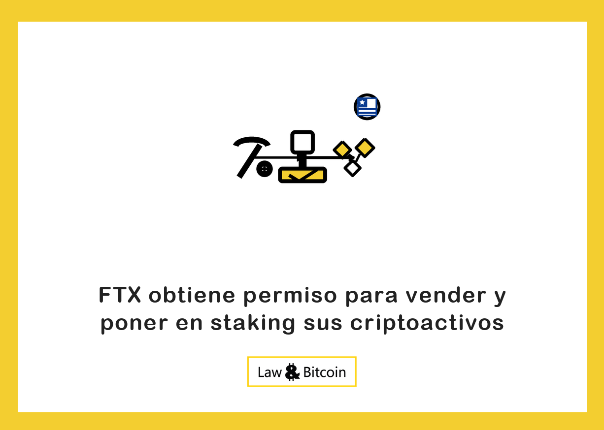 Ilustración editorial de una herramienta de minería, un sello de aprobación y activos tokenizados.