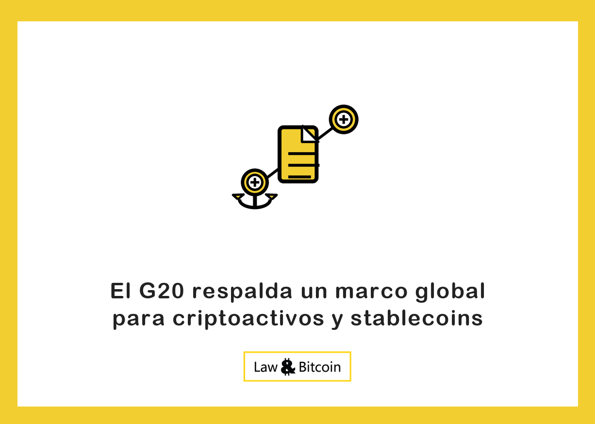 Ilustración editorial de una moneda estable anclada, un documento normativo y una moneda digital.