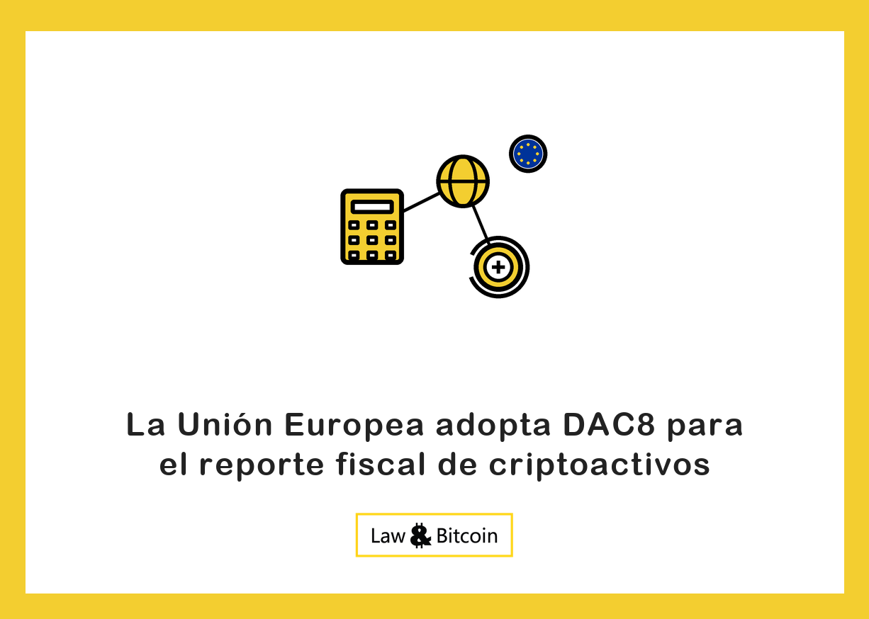 Ilustración editorial de una calculadora fiscal, un globo regulatorio y una moneda digital.