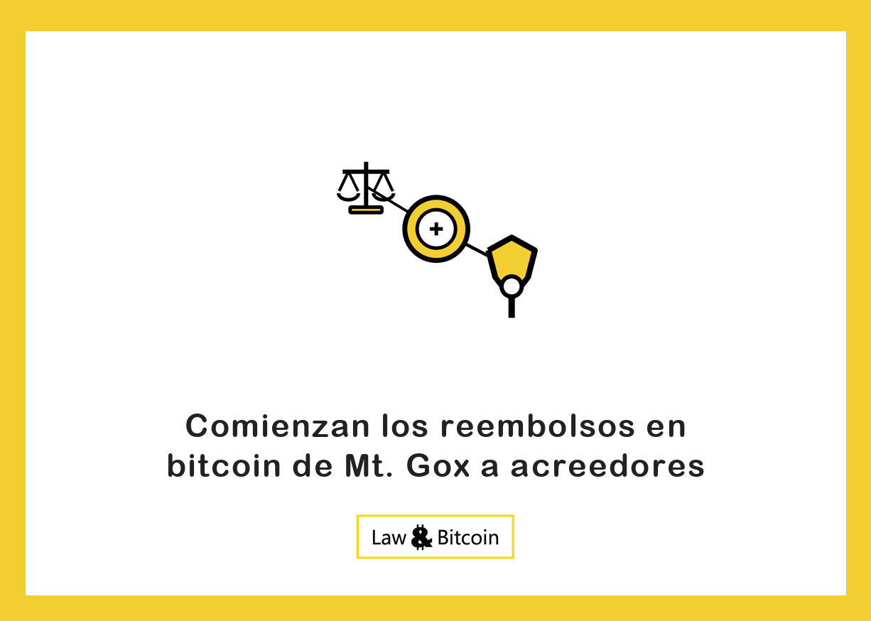 Ilustración editorial de una balanza jurídica, una moneda digital y un escudo de protección.