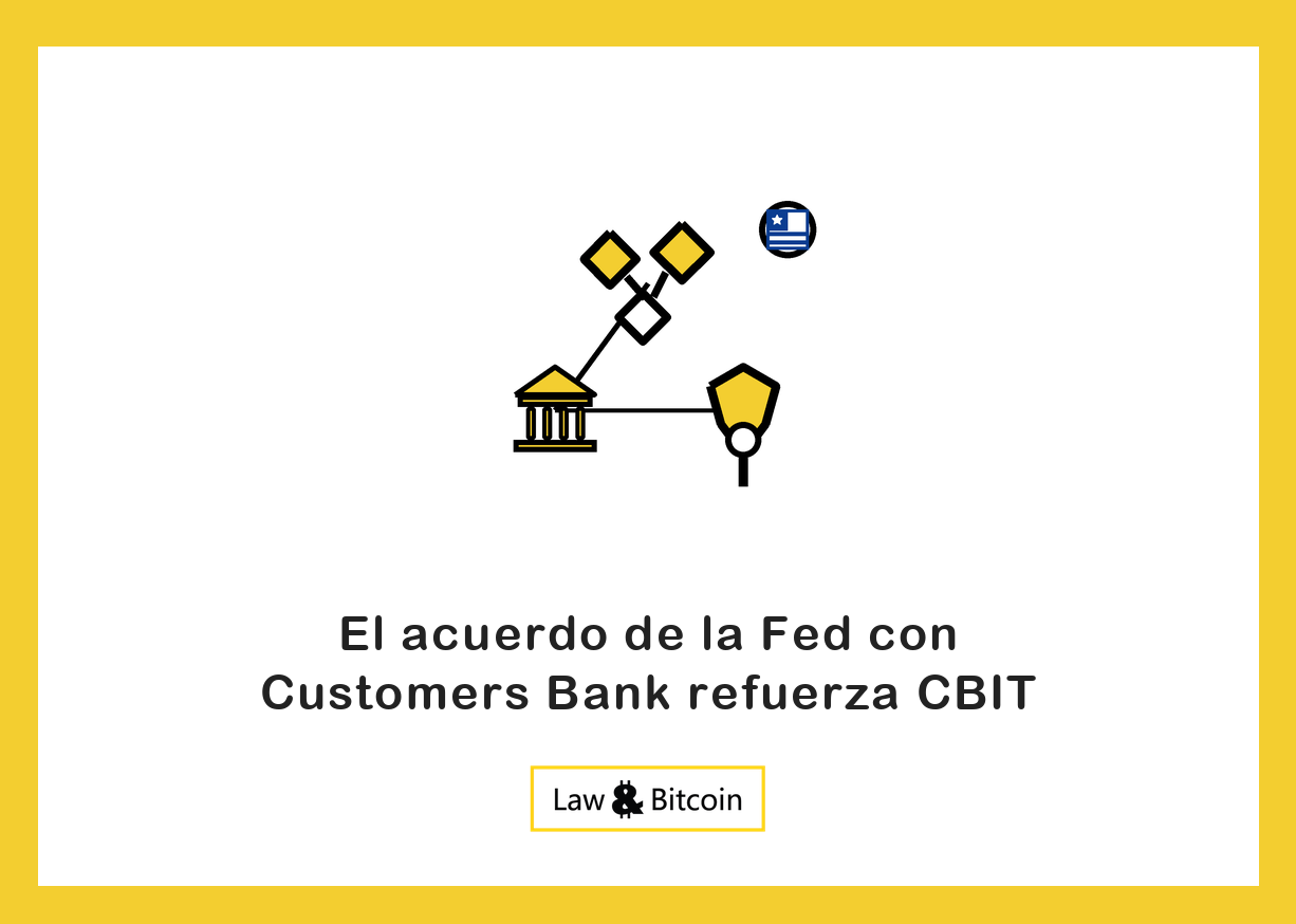 Ilustración editorial de activos tokenizados, un edificio bancario y un escudo de protección.