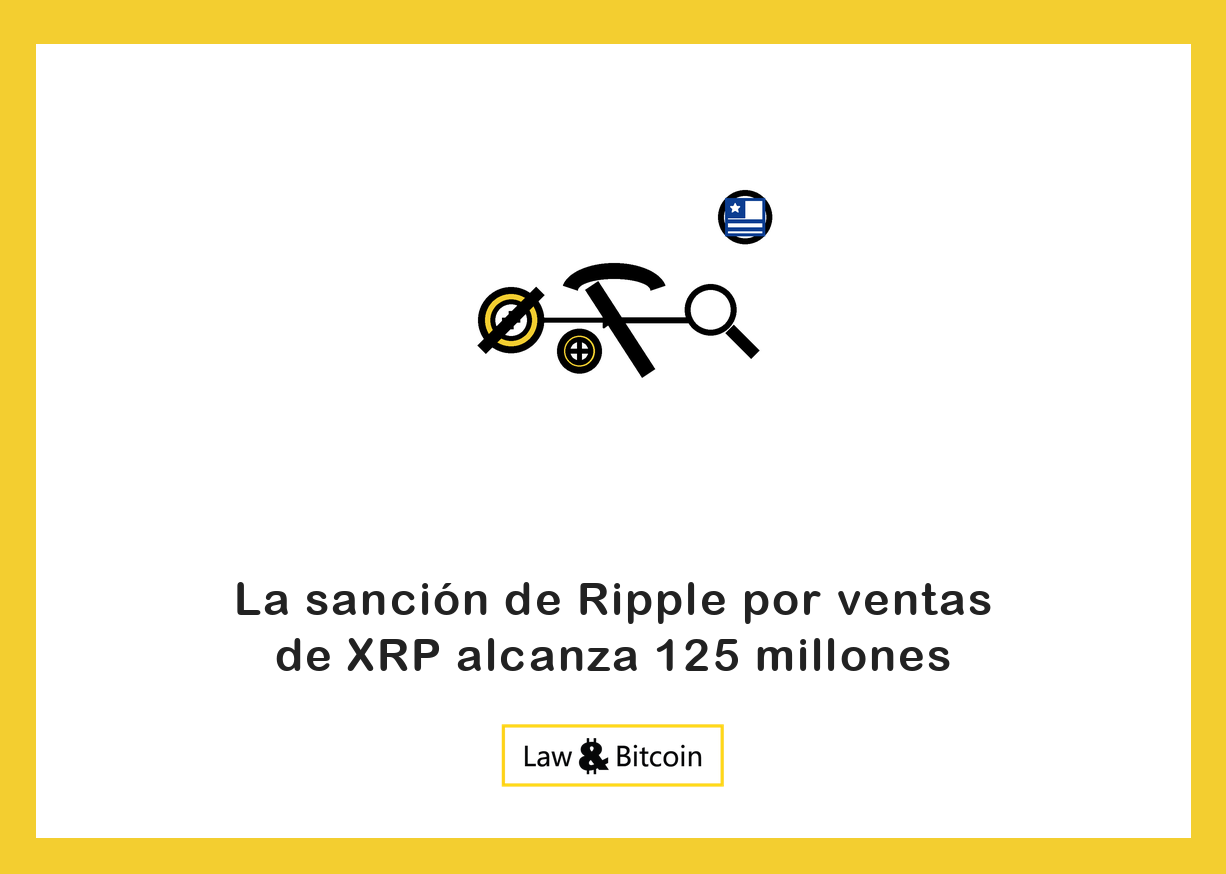 Ilustración editorial de una señal de restricción, una herramienta de minería y una lupa de supervisión.