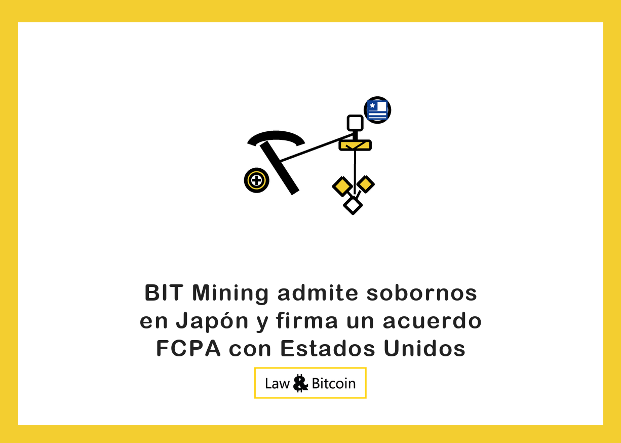 Ilustración editorial de una herramienta de minería, un sello de aprobación y activos tokenizados.