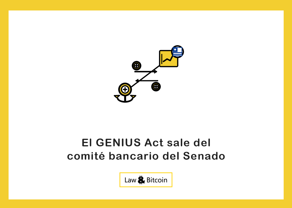 Ilustración editorial de una moneda estable anclada, flechas de intercambio y un gráfico financiero.