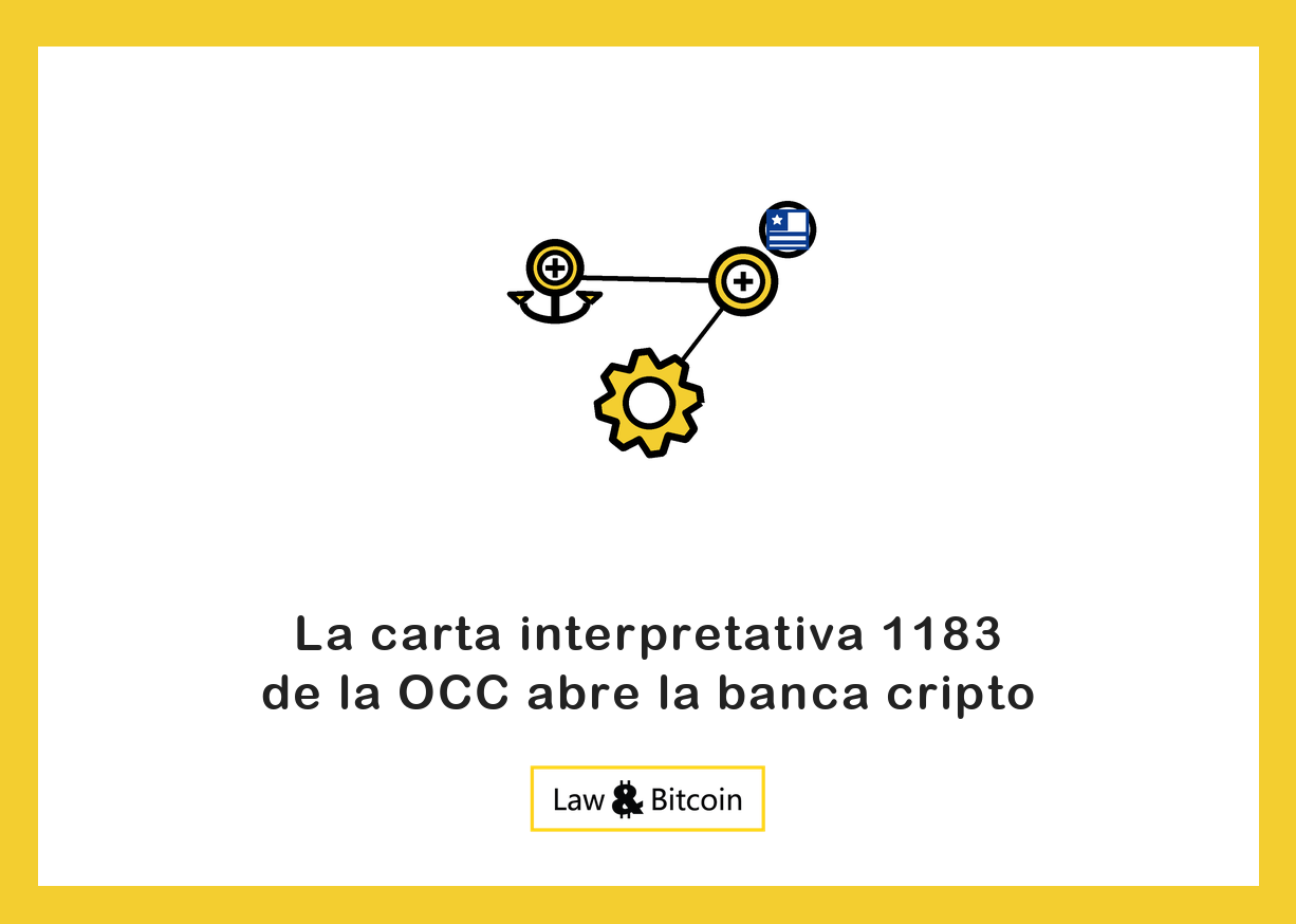 Ilustración editorial de una moneda estable anclada, una moneda digital y un engranaje tecnológico.