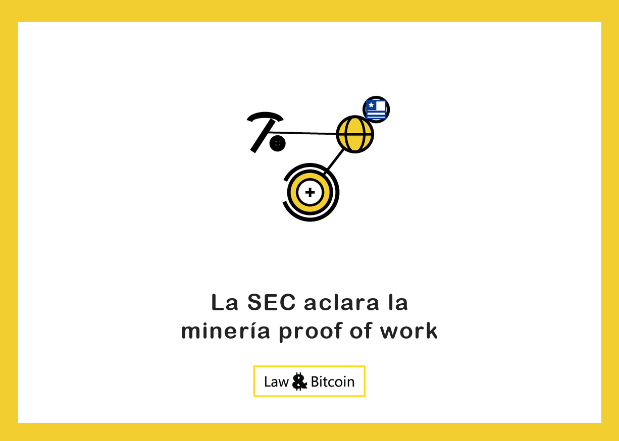 Ilustración editorial de una herramienta de minería, un globo regulatorio y una moneda digital.