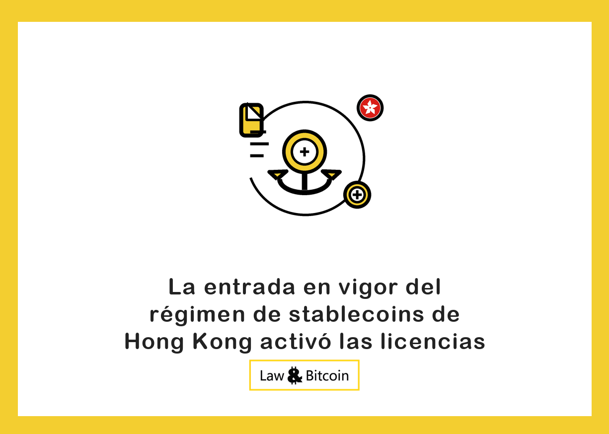 Ilustración editorial de una moneda estable anclada, un documento normativo y una moneda digital.
