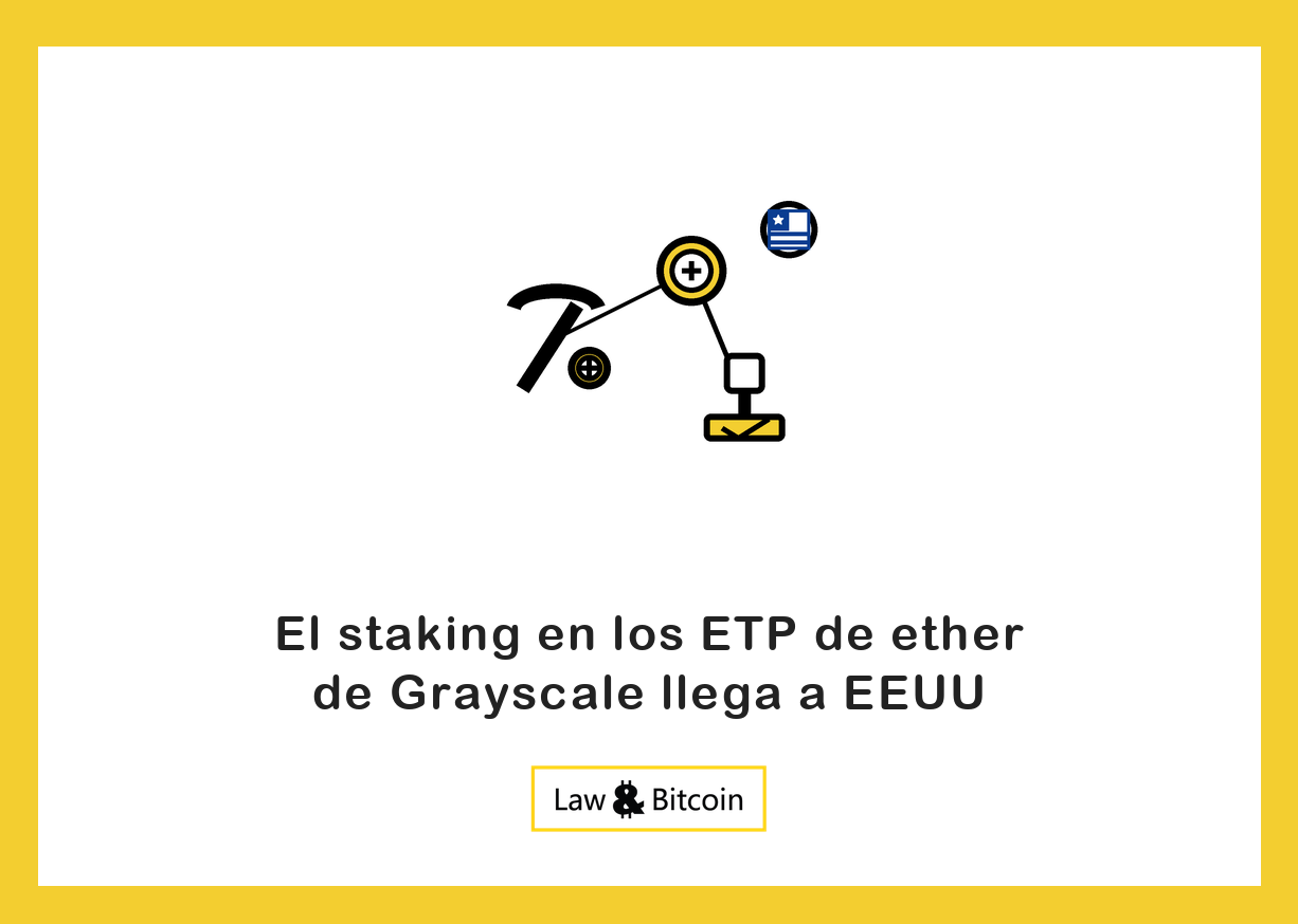 Ilustración editorial de una herramienta de minería, una moneda digital y un sello de aprobación.