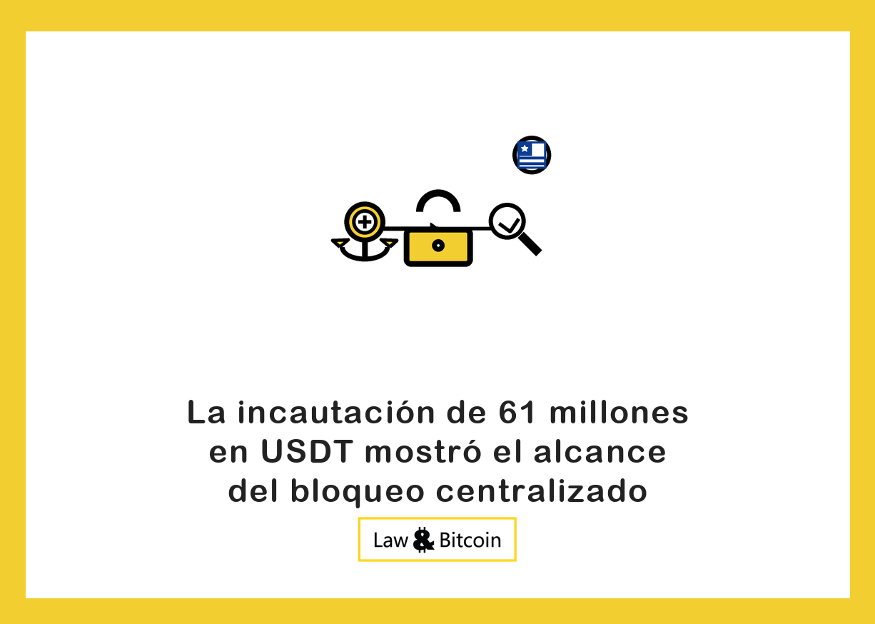 Ilustración editorial de una moneda estable anclada, un candado de seguridad y una lupa de supervisión.