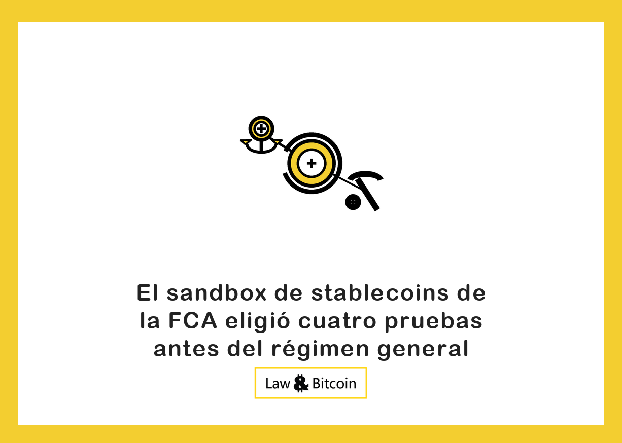 Ilustración editorial de una moneda estable anclada, una moneda digital y una herramienta de minería.