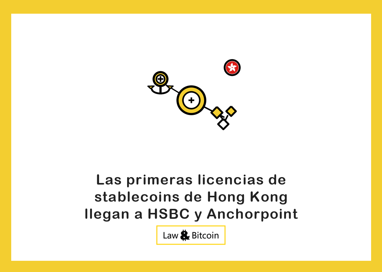 Ilustración editorial de una moneda estable anclada, una moneda digital y activos tokenizados.