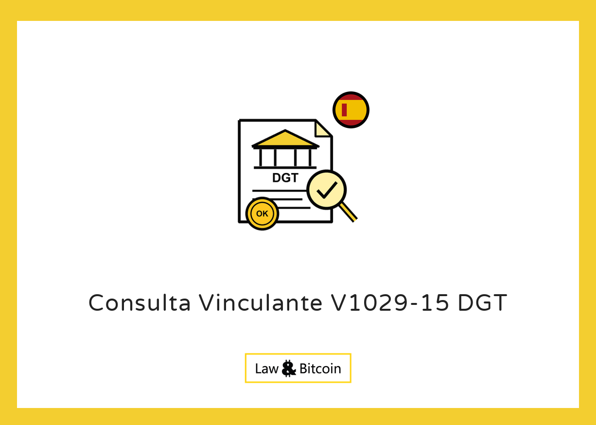 Ilustración editorial para la consulta vinculante V1029-15 de la DGT.