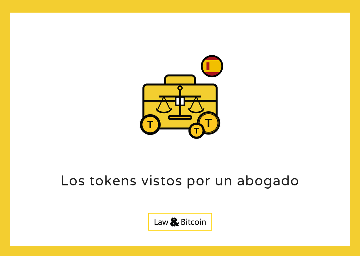 Ilustración editorial de tokens analizados desde la perspectiva de un abogado.