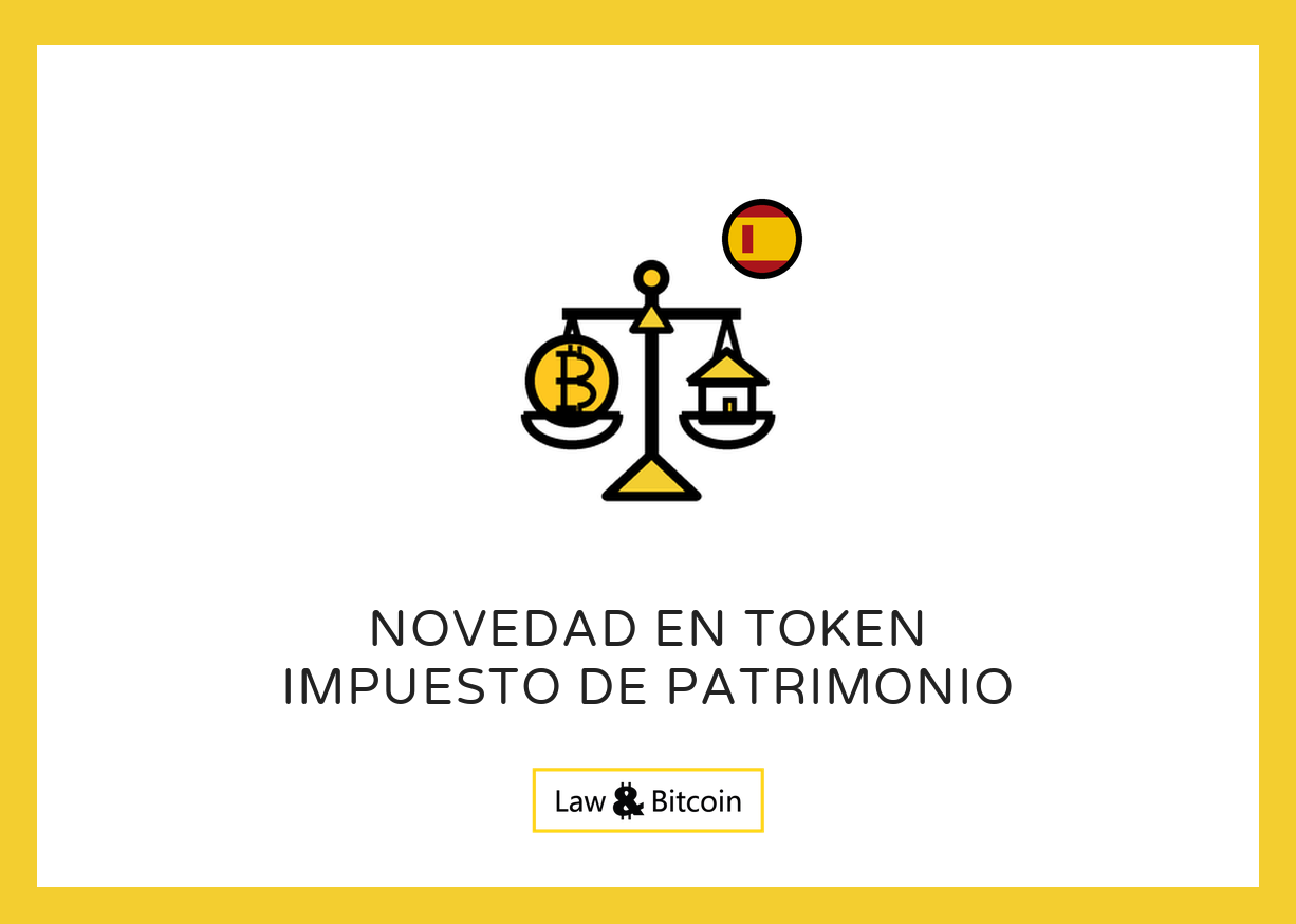 Ilustración editorial sobre tokens y el Impuesto sobre el Patrimonio.